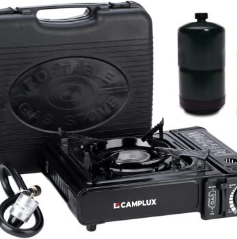 Camplux Dual Fuel Propane & Butane Stove with Carrying Case, Portable Camping Stoves with CSA Certification